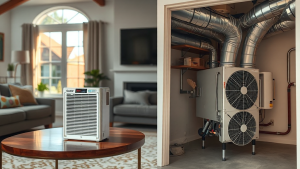 Air purifier vs whole-house HVAC system comparison