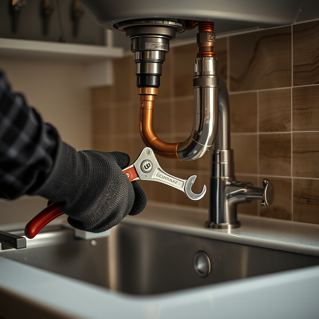 Plumber repairing a sink — AllBetter HomeFix marketplace brand image