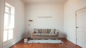 Weekend DIY home refresh - painting a living room wall on a budget