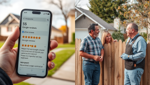 Online reviews versus word of mouth for contractors