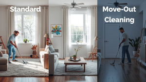 Types of cleaning services standard deep and move-out