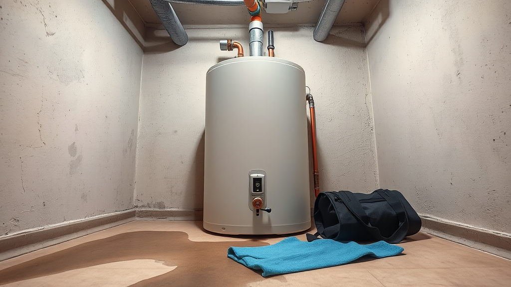 Repaired water heater after — AllBetter escrow photo proof