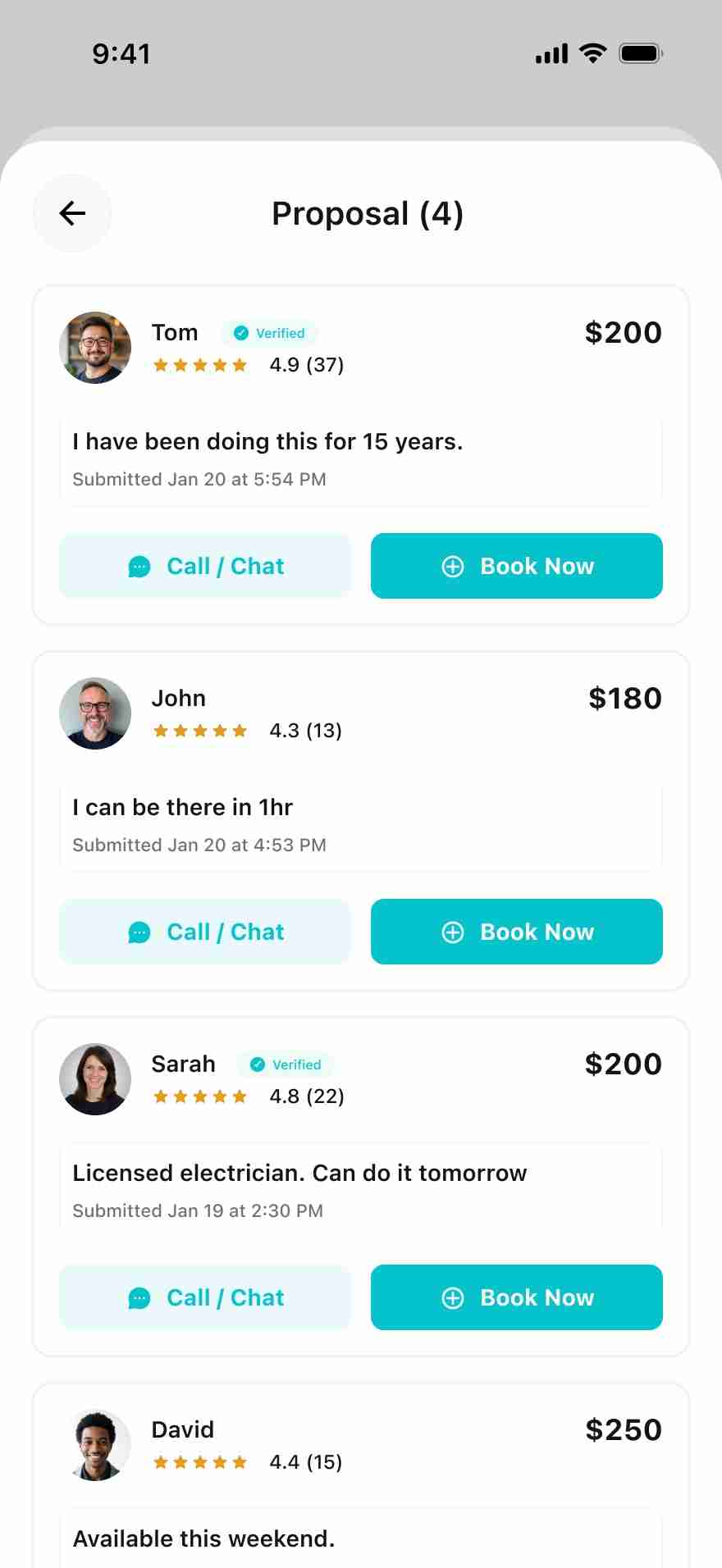 Compare ID-verified bids on AllBetter — ratings and prices side by side