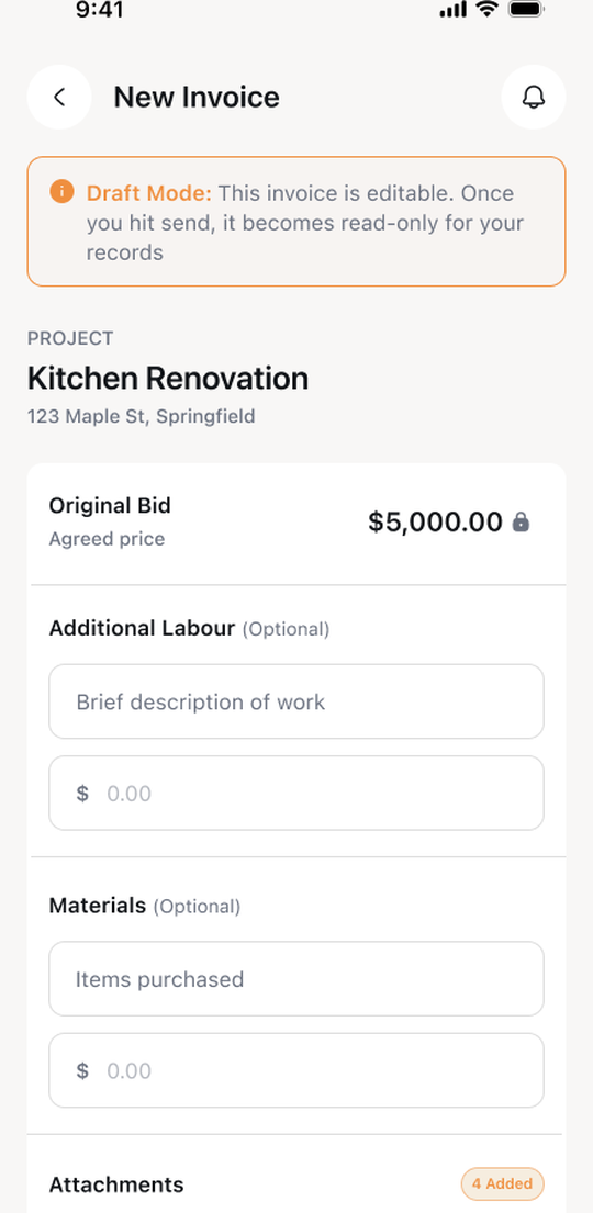 AllBetter JobPro — finish the job, send an invoice with photos