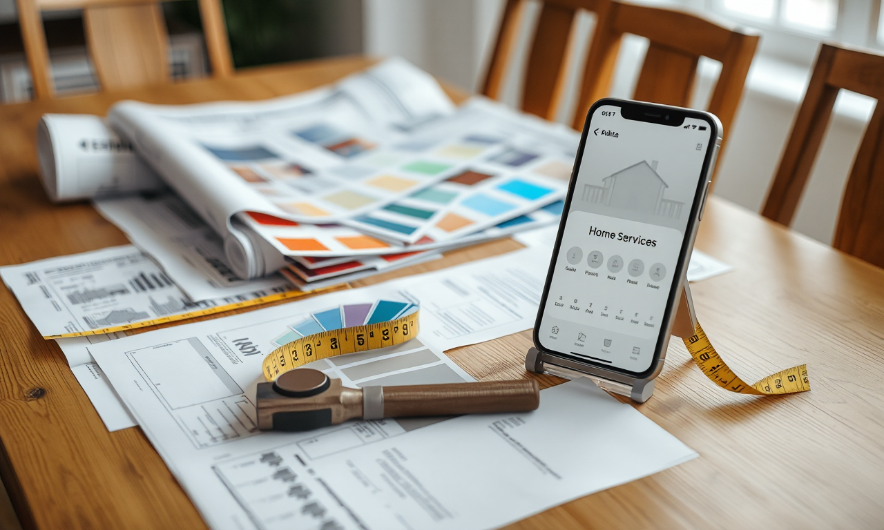 Best apps for finding contractors — planning a home project and comparing contractor profiles on a phone