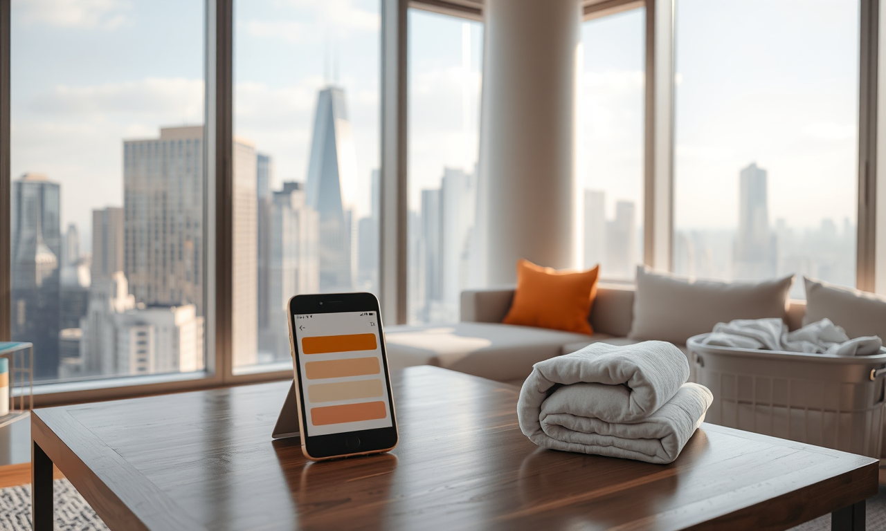 Best house cleaning app in Chicago — booking a verified cleaner from a high-rise condo