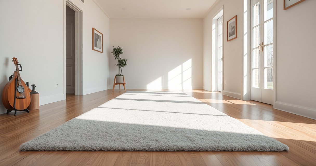 Freshly vacuumed hallway with clean floors
