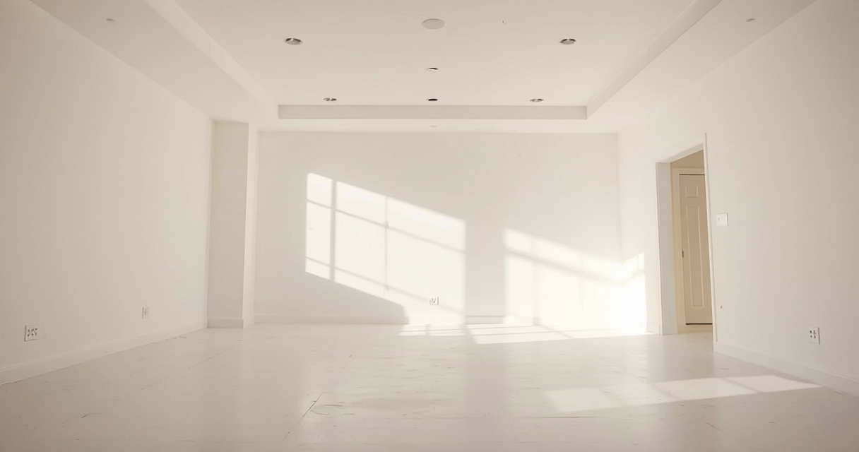 Spotless newly remodeled empty room, dust-free, bare walls