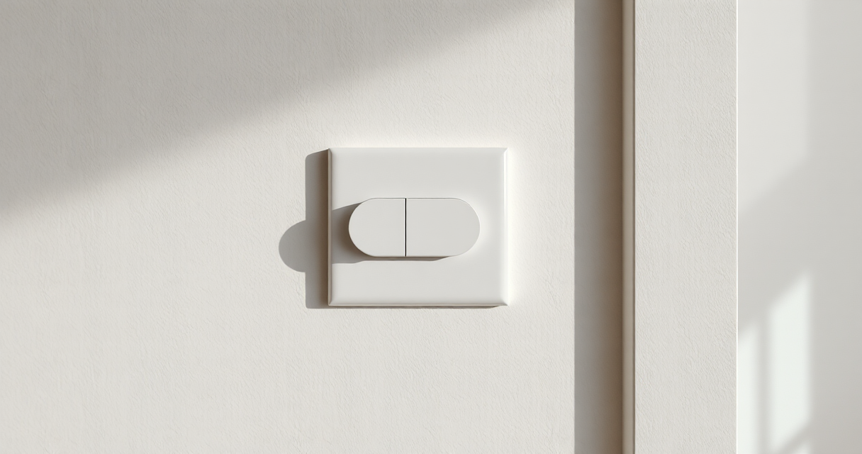 Modern dimmer switch on a clean interior wall