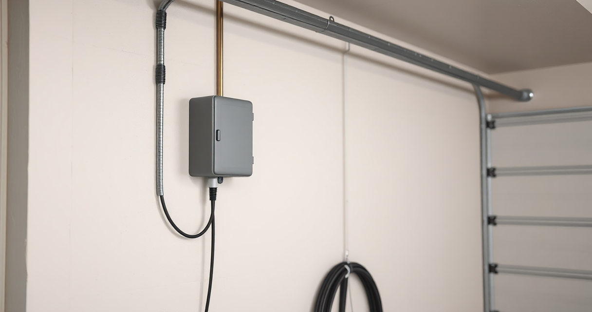 Conduit and junction box for a dedicated EV circuit