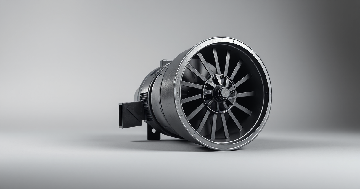 Furnace blower squirrel-cage fan wheel on a clean surface