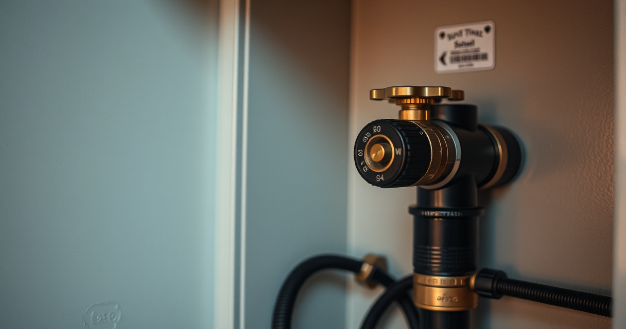 Furnace gas valve on a plain gas line