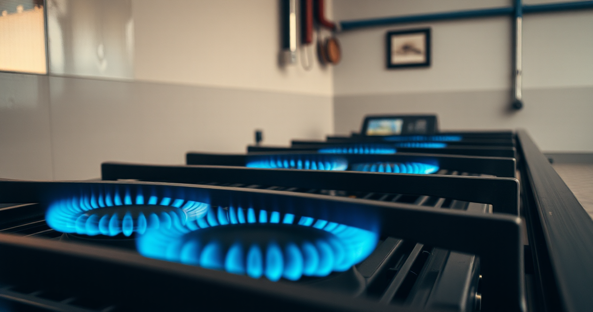 Gas furnace burners with clean steady blue flames