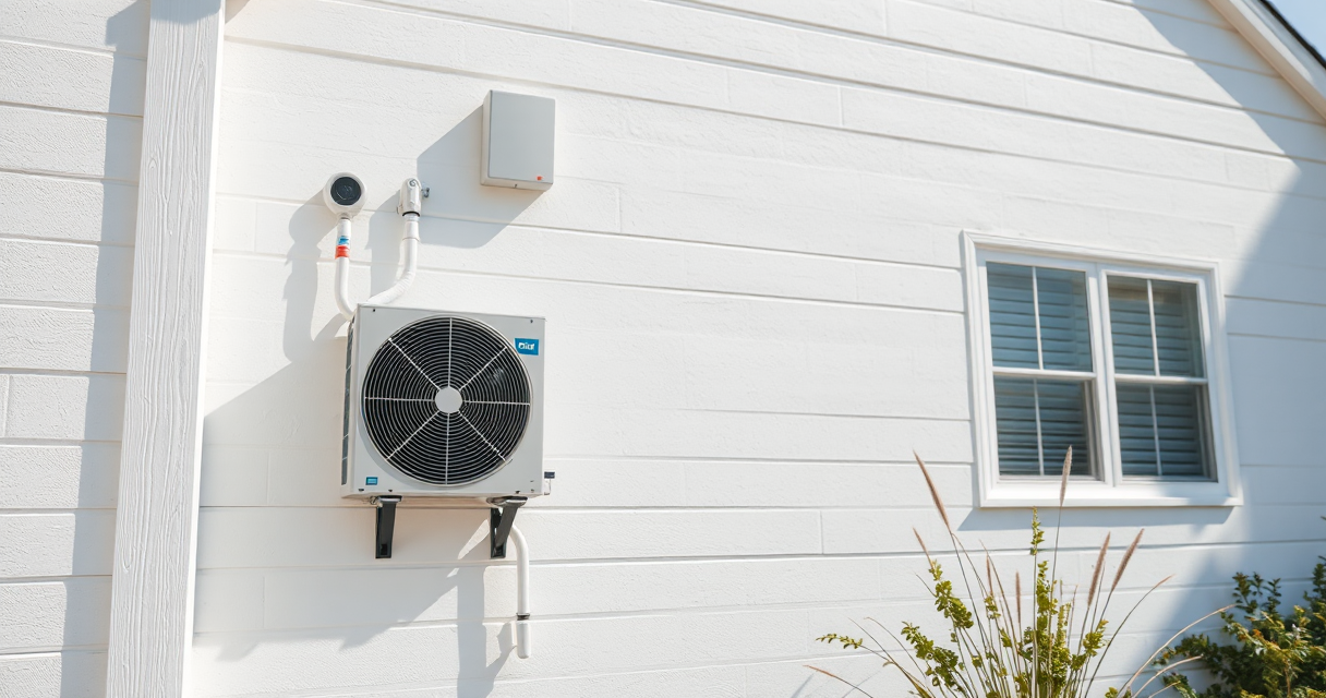 Insulated heat pump refrigerant line set running up an exterior wall
