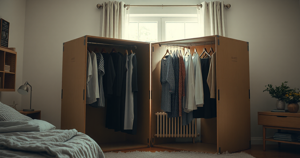 Wardrobe moving boxes with hanging clothes