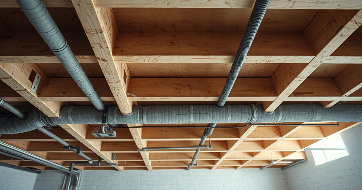 Basement pipes wrapped in fresh foam insulation against freezing