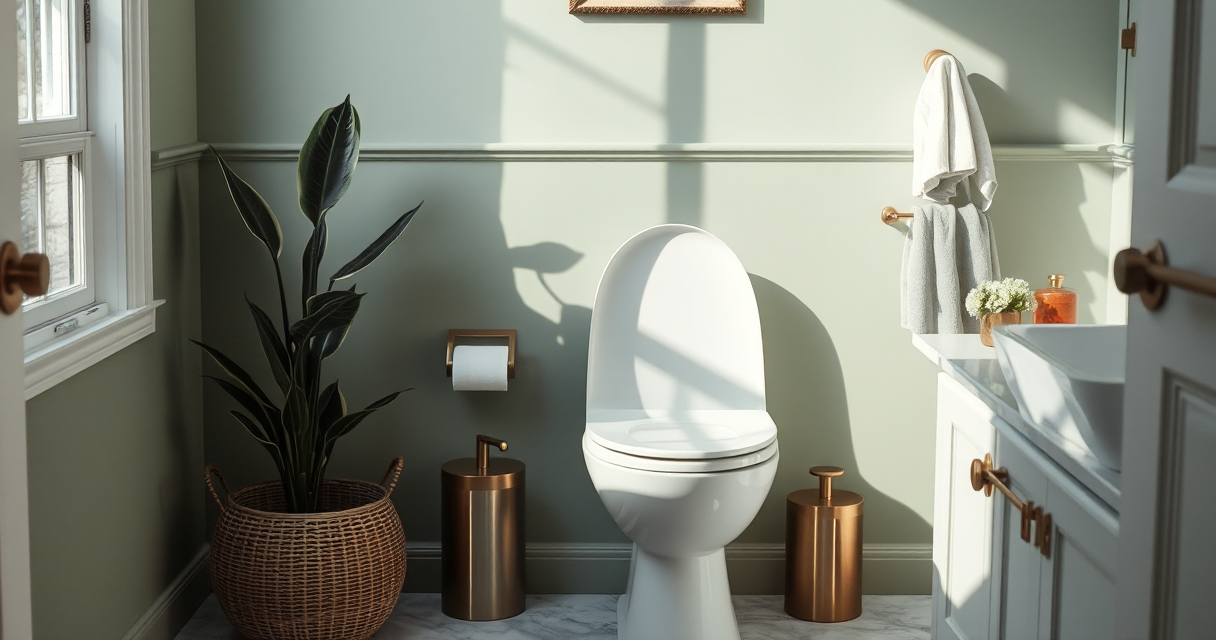Brand-new modern toilet installed in a renovated bathroom