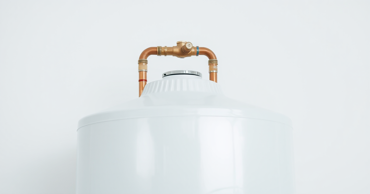 Water heater top connections with clean new fittings