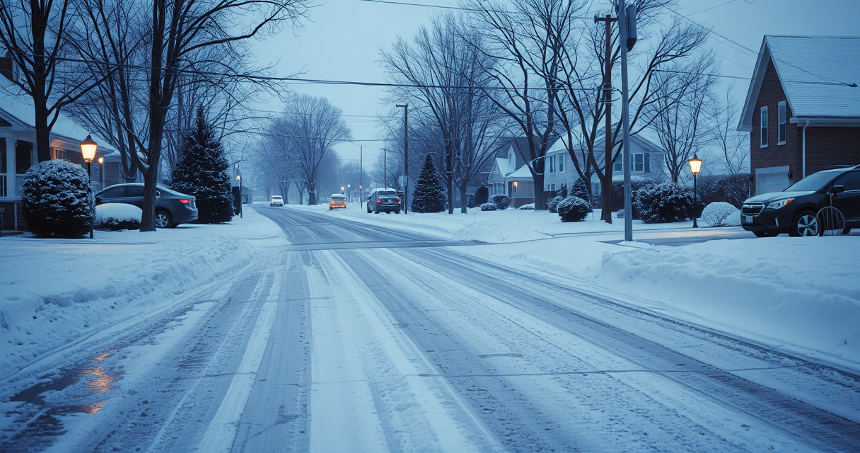 Plowed driveway cleared early after a storm