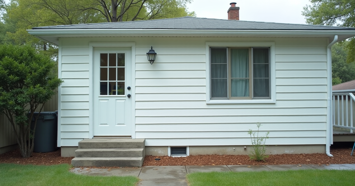 Spotless washed house exterior ready for painting