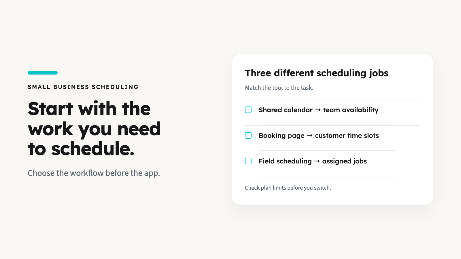 Scheduling Apps for Small Business: Compare by Workflow